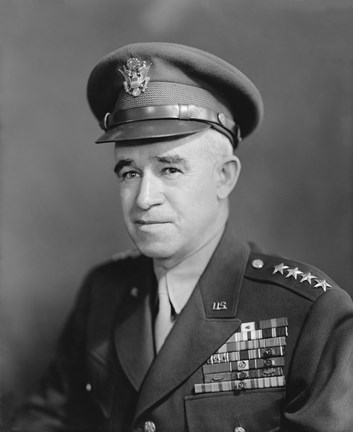 Framed Four Star General Omar Bradley (WWII) Print
