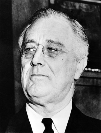 Framed President Franklin Delano Roosevelt Print