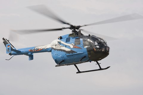 Framed Bolkow Bo-105 Liaison Helicopter of the German Army Print
