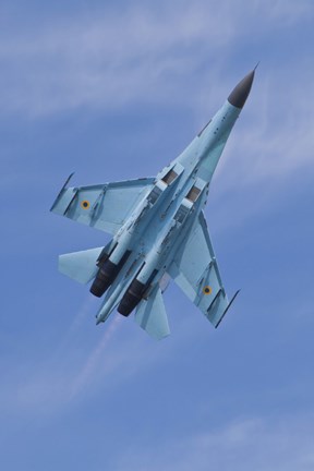 Framed Ukrainian Air Force Su-27 Flanker Print