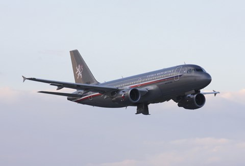 Framed Czech Air Force Flagship Airbus A319 Print