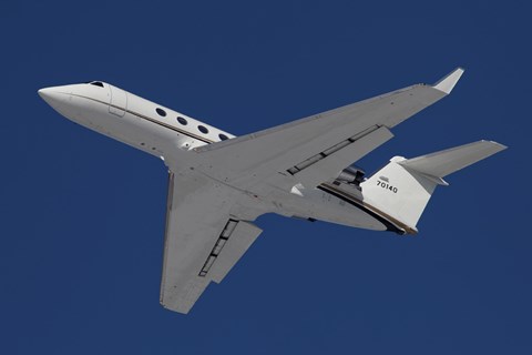 Framed C-20 Gulfstream Jet in Flight Over Germany Print