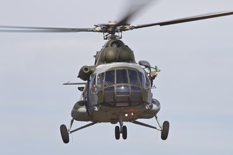 Framed Czech Air Force Mi-171 Hip Helicopter Print