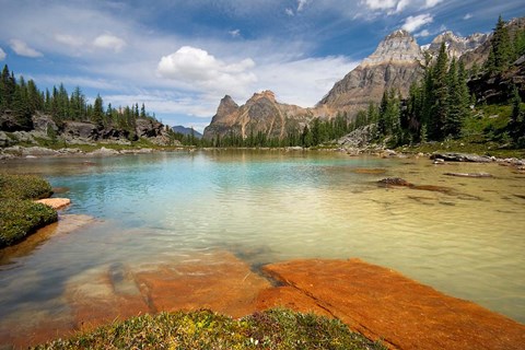 Framed British Columbia, Yoho NP, Opabin Terrace Pools Print