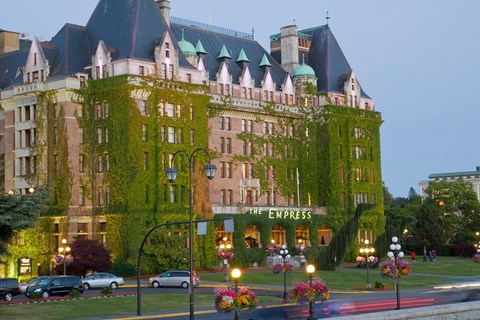 Framed Empress Hotel, Victoria, British Columbia Print