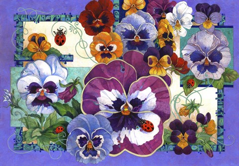 Framed Pansy Mania Print