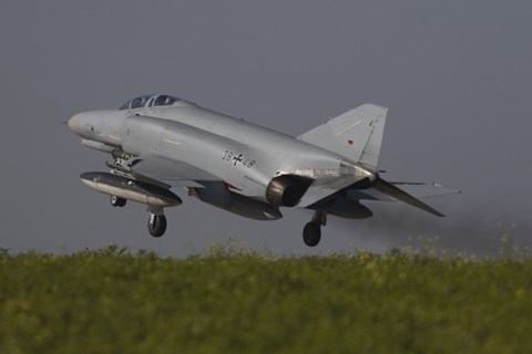 Framed German F-4F Phantom, Florennes Airfield, Belgium Print