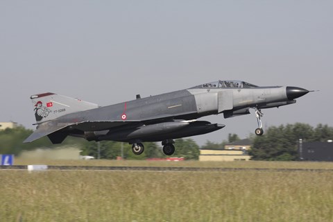 Framed Turkish F-4E Phantom takes off from Lechfeld Airfield, Germany Print