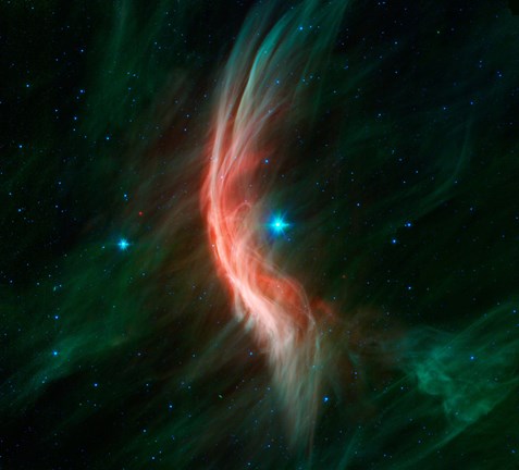 Framed Stellar Winds Flowing out From the Giant star Zeta Ophiuchi Print
