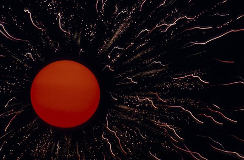 Framed Abstract Image of the Sun Print