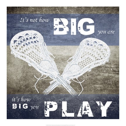 Framed How Big You Play Print