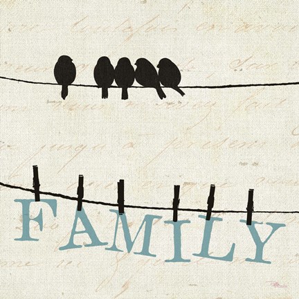 Framed Bird Talk III Print