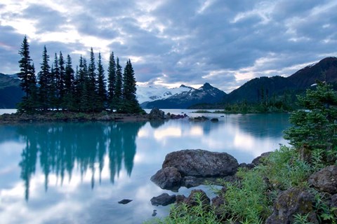 Framed Battleship Islands, Garibaldi Lake, British Columbia Print