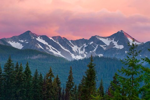 Framed Cascade Range, Manning Park, British Columbia Print