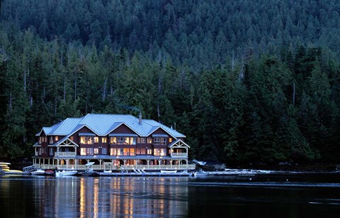 Framed King Pacifci Lodge, British Columbia, Canda Print