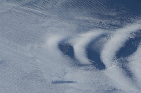 Framed Wave clouds Near Ile Aux Cochons Print