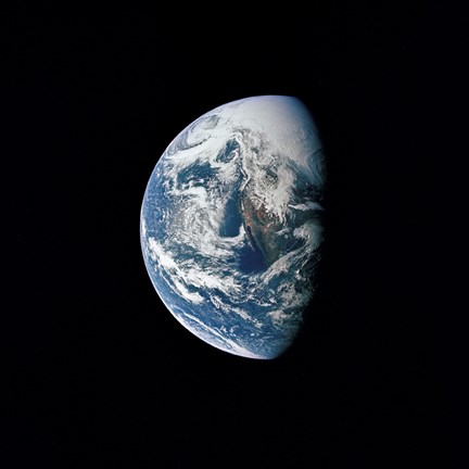 Framed View of Earth taken from the Apollo 13 Spacecraft Print