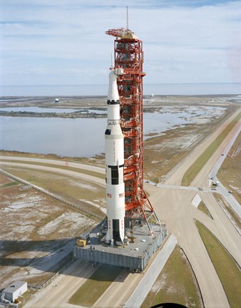 Framed High Angle view  of Apollo 14 Print