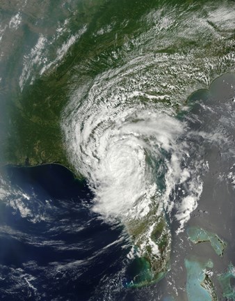 Framed Tropical Storm Beryl Soaking parts of Northern Florida and Southern Georgia Print