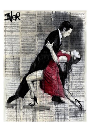 Framed Midnight Tango Print