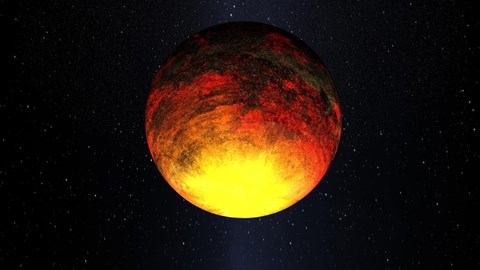 Framed Artist Concept of Kepler-10b Print
