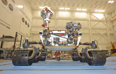 Framed Laboratory rover of Mars Science, Curiosity Print