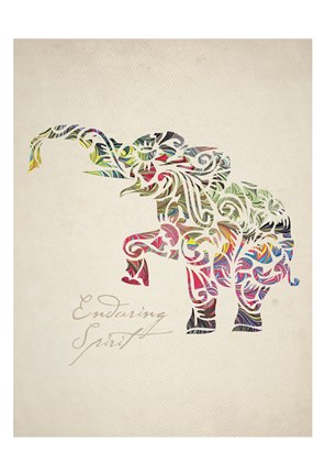 Framed Elephant Set 02 Print