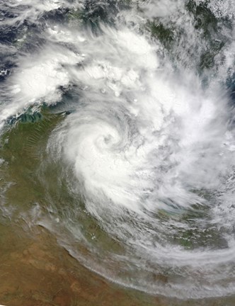 Framed Tropical Cyclone Paul over Australia Print