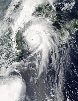 Framed Typhoon Kompasu Print