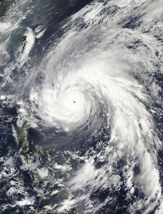 Framed Super Typhoon Megi Print