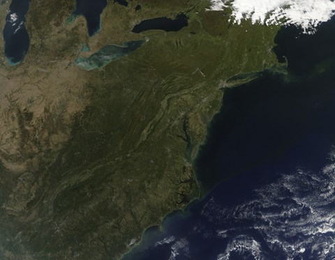 Framed Fall Colors in the Northeastern United States Print