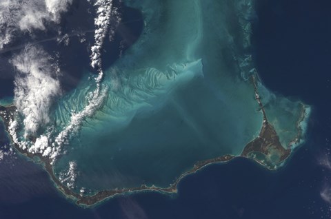 Framed Bahamas&#39; Lengthy Narrow Eleuthra Island Print