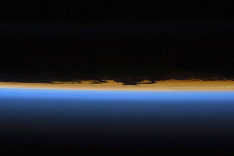 Framed Layers of Earth&#39;s Atmosphere Print