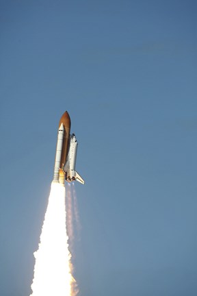 Framed Space Shuttle Atlantis Taking Off Print