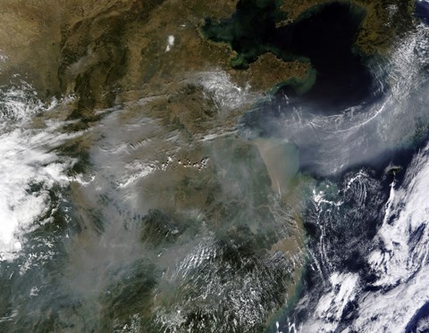 Framed Haze across the North China Plain Print