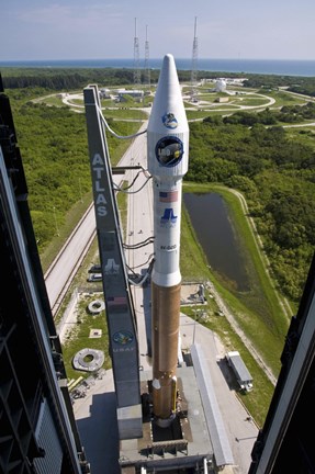 Framed Atlas V rocket on the Launch Pad at Cape Canaveral Air Force Station, Florida Print