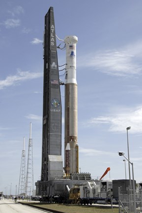 Framed Atlas V/Centaur arrives on the Launch Complex Print