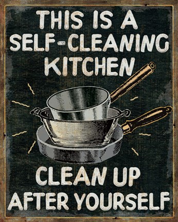 Framed Self Cleaning Kitchen Print