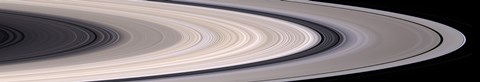 Framed Saturn&#39;s Ring System Print