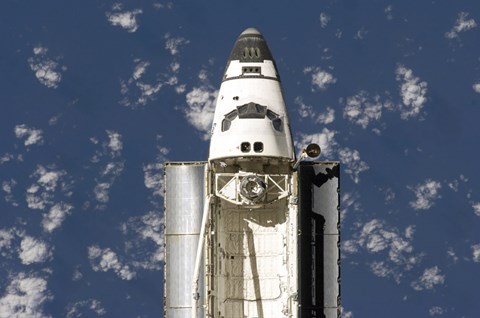 Framed Overhead view of the Exterior of Space Shuttle Endeavour Print