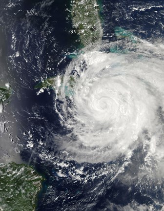 Framed Hurricane Ike over Cuba, Jamaica, and the Bahamas Print