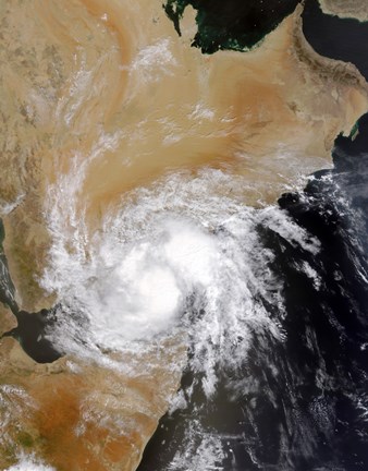 Framed Tropical Storm Three in the Northern Indian Ocean Print