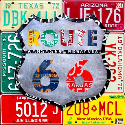 Framed Route 66 Edition 3 Print