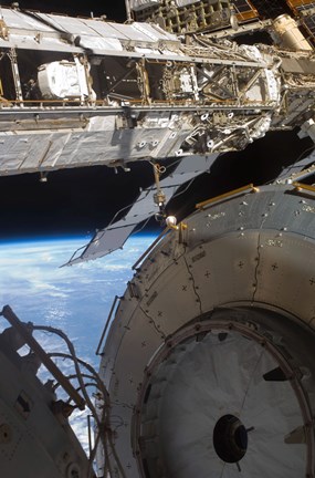 Framed Components of the International Space Station Print