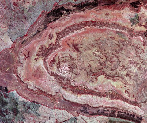 Framed Spider Crater, Western Australia Print