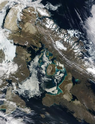 Framed Foxe Basin, Northern Canada Print