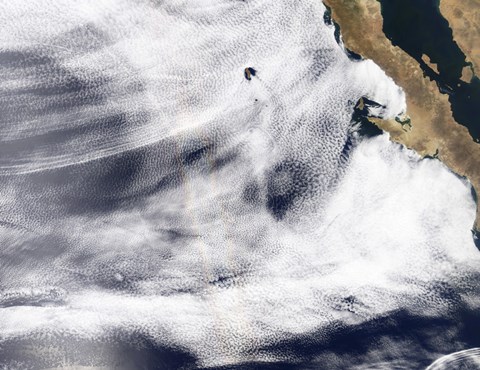 Framed Glory over the Pacific Ocean Print