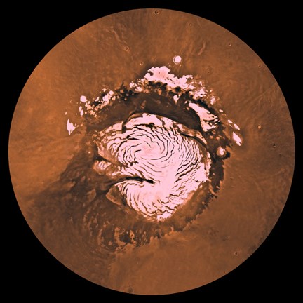 Framed Mare Boreum Region of Mars Print