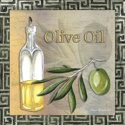 Framed Olive Oil 2 Print