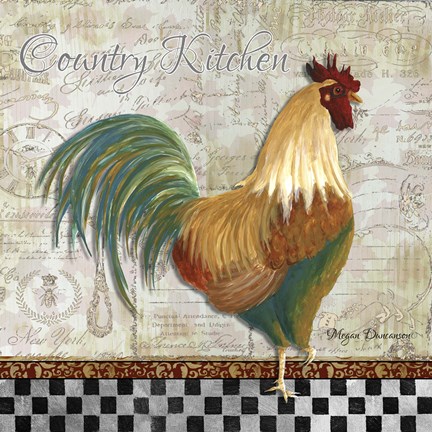 Framed Country Kitchen Print